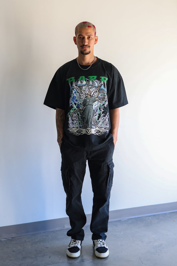 GENESIS RISING T-SHIRT - WASHED BLACK – MOVI ATHLETIC
